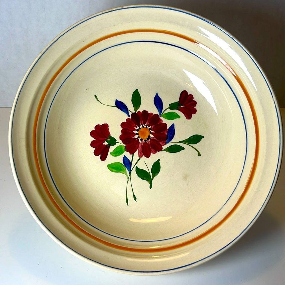 Boch Frères La Louvière 9"  Fruit Bowl Made In Belgium 1920s